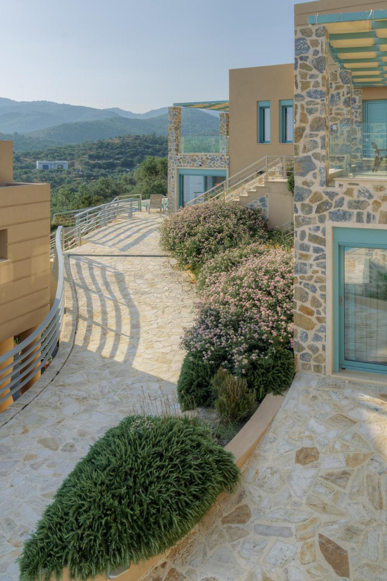 Ouzo Panoramic Houses 1, With Private Pool 플로마리언 외부 사진