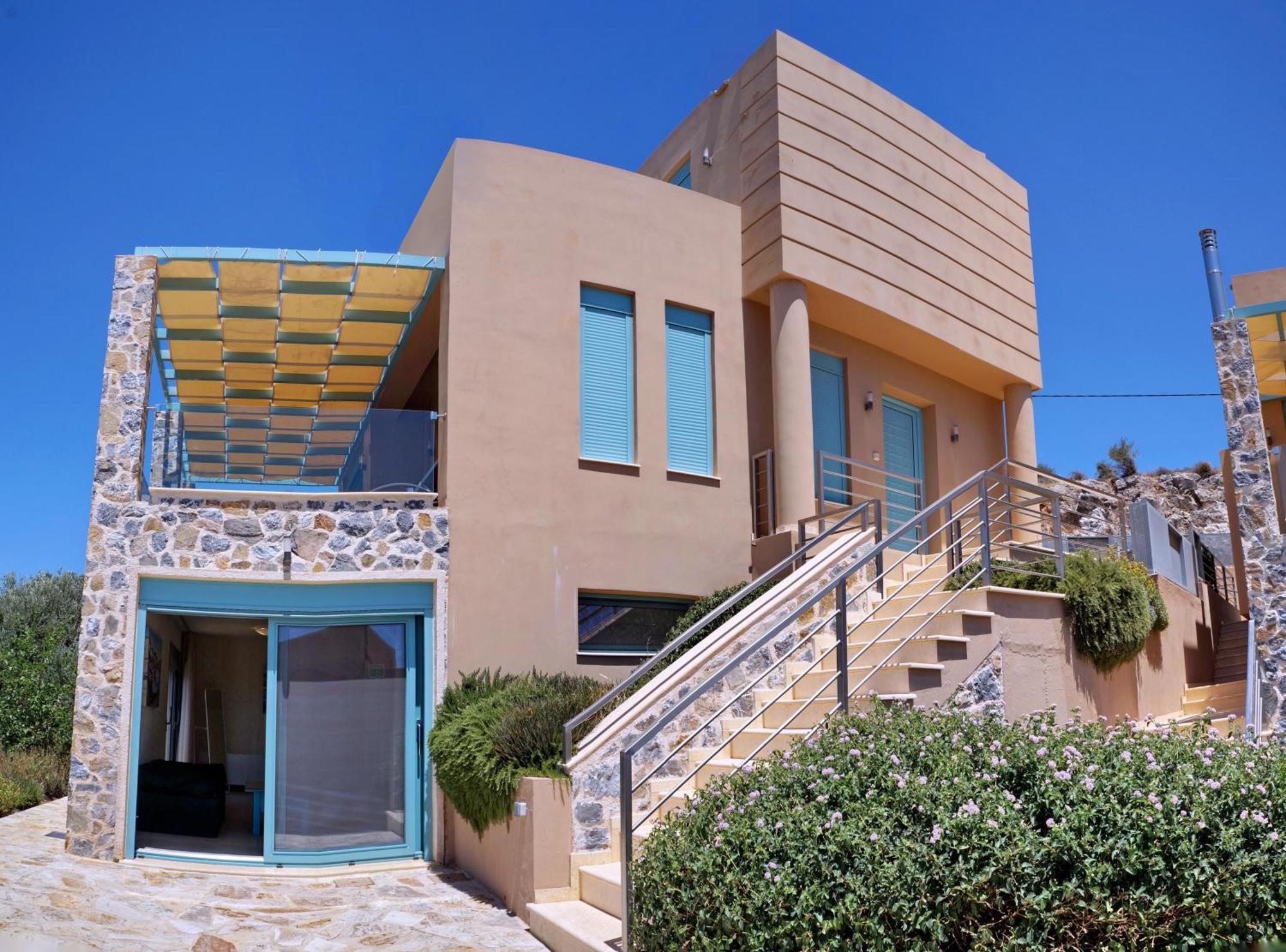 Ouzo Panoramic Houses 1, With Private Pool 플로마리언 외부 사진