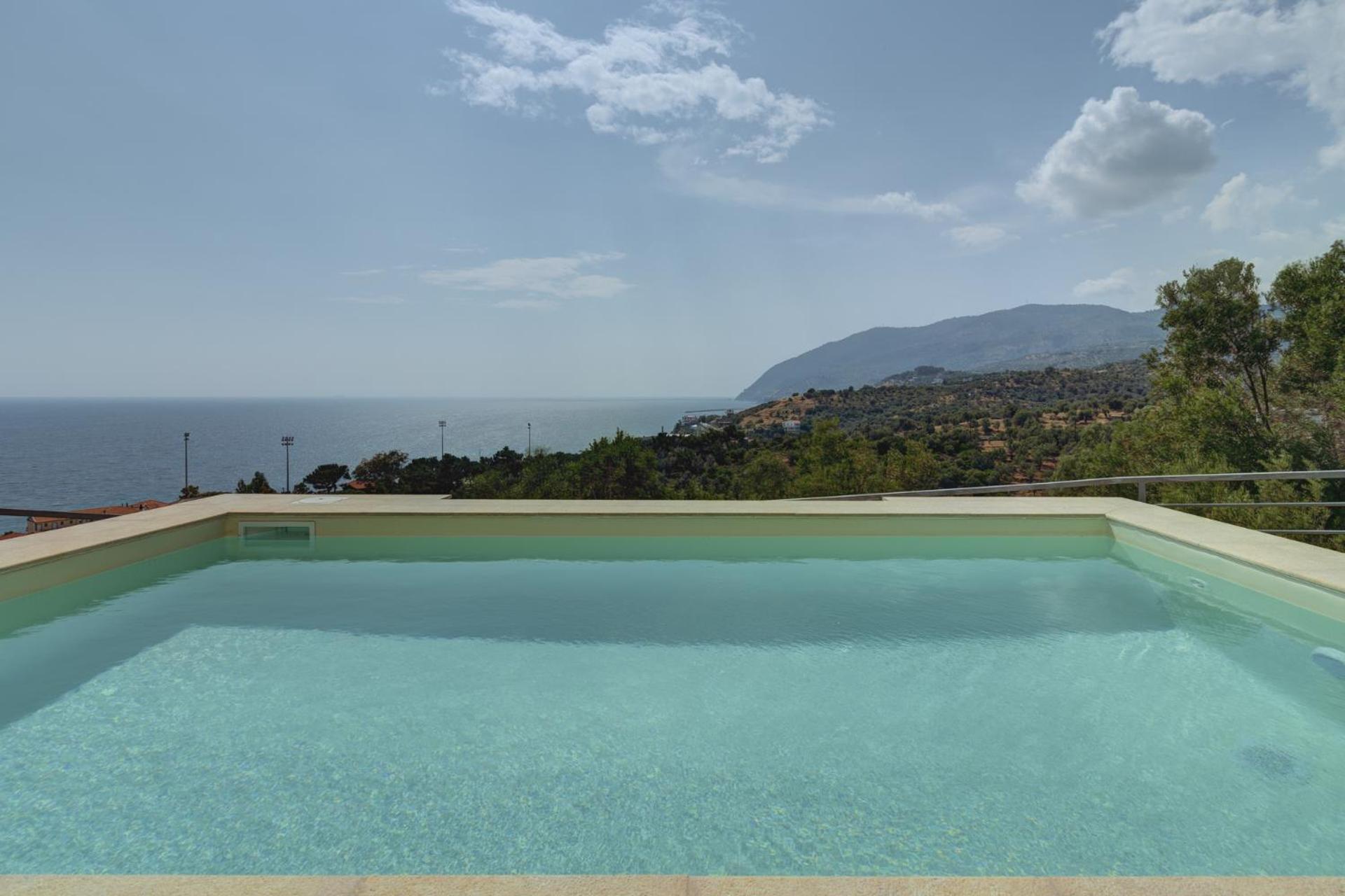 Ouzo Panoramic Houses 1, With Private Pool 플로마리언 외부 사진