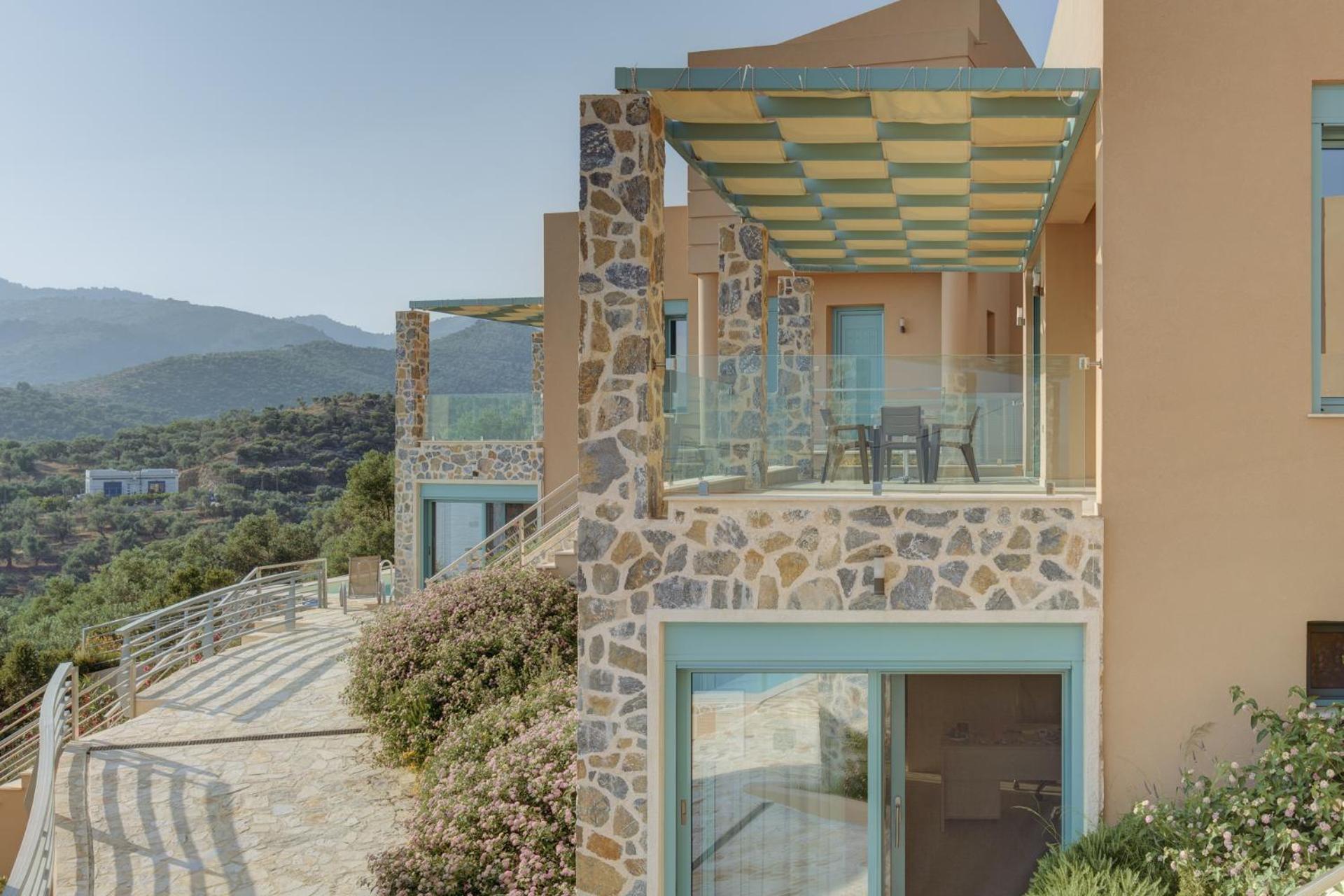 Ouzo Panoramic Houses 1, With Private Pool 플로마리언 외부 사진