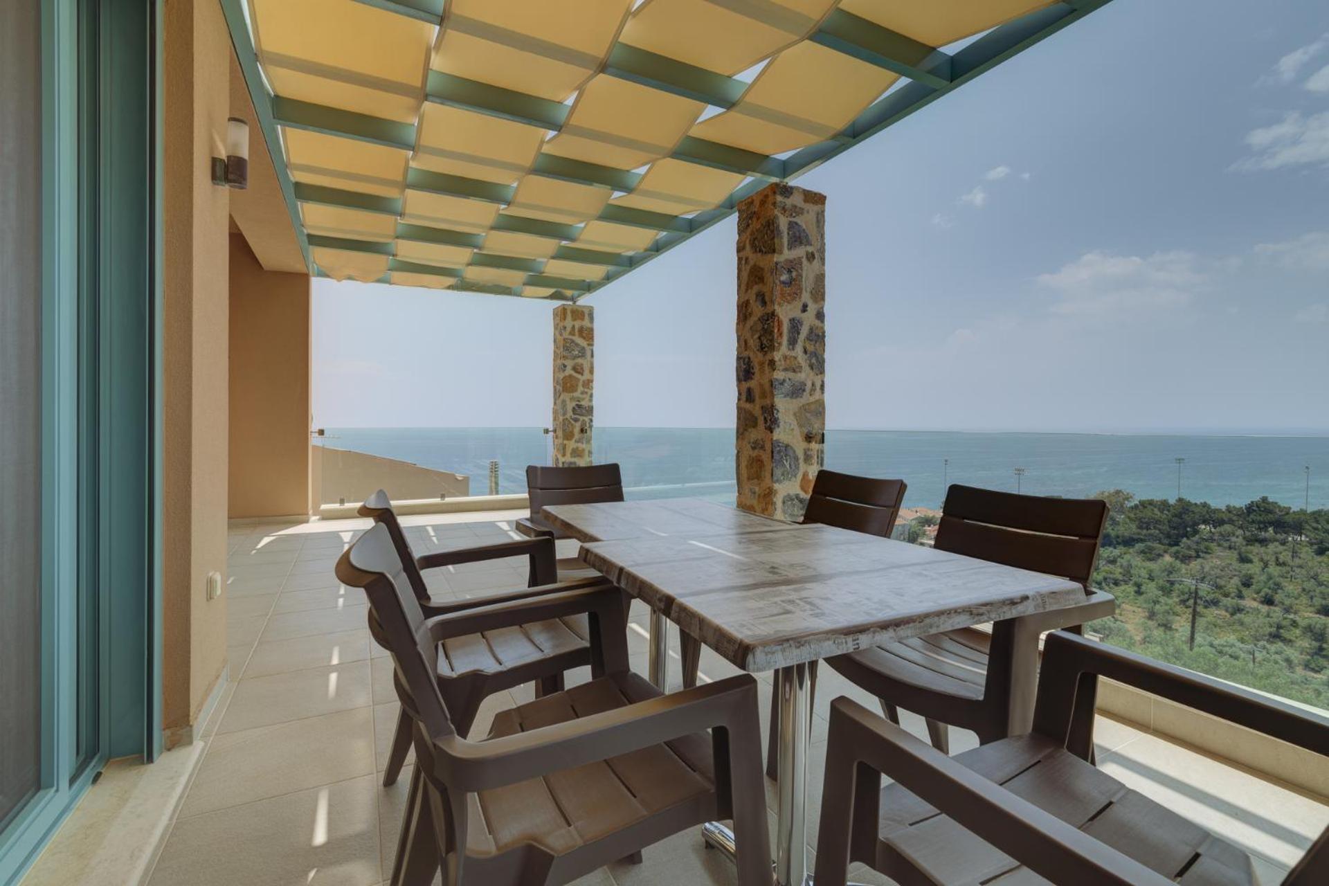 Ouzo Panoramic Houses 1, With Private Pool 플로마리언 객실 사진