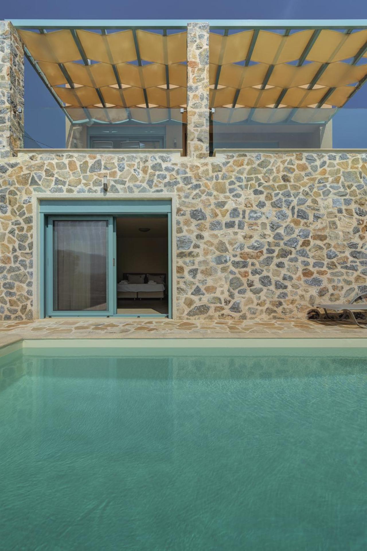 Ouzo Panoramic Houses 1, With Private Pool 플로마리언 객실 사진