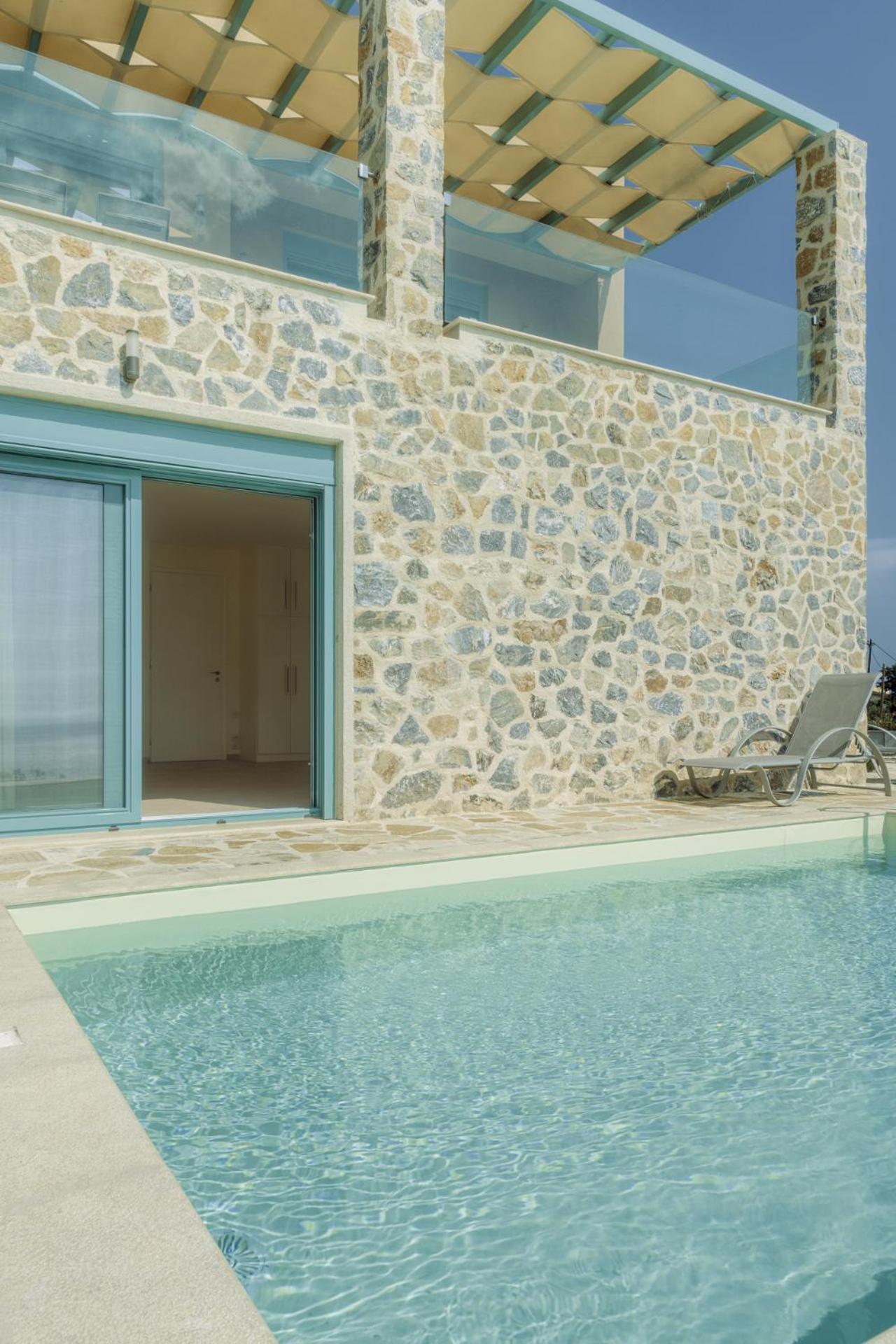 Ouzo Panoramic Houses 1, With Private Pool 플로마리언 객실 사진